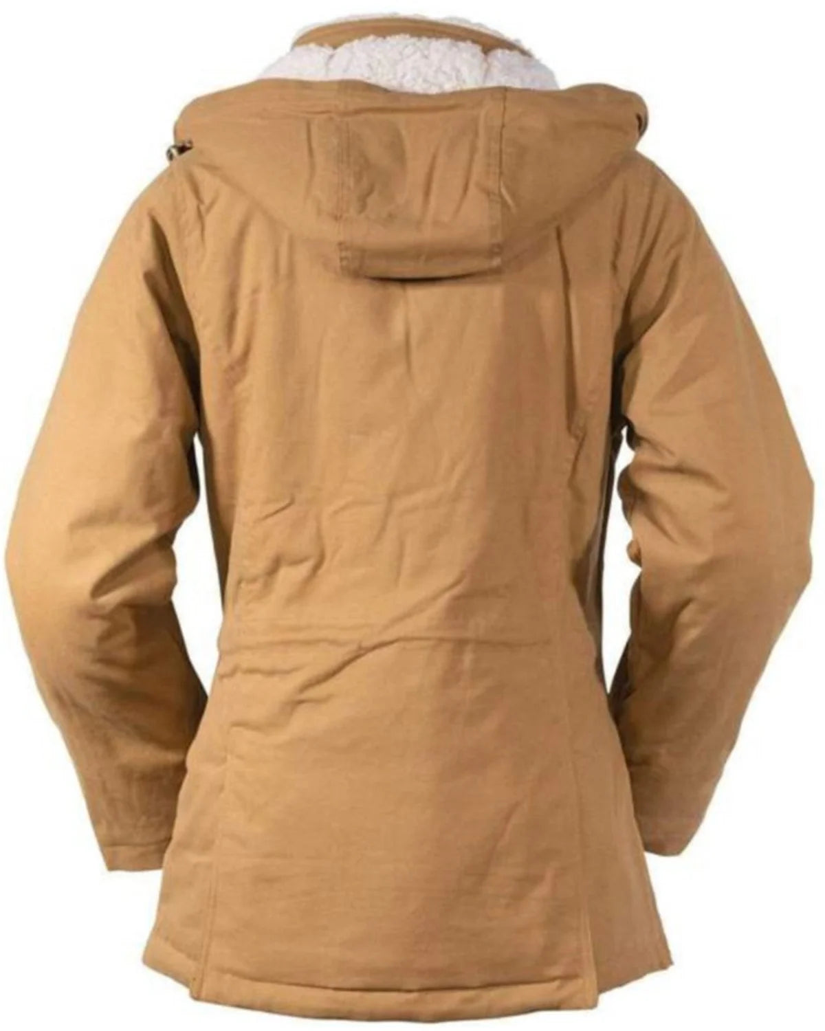 Canvas Fleece Hooded Jacket Tan 3X T49564