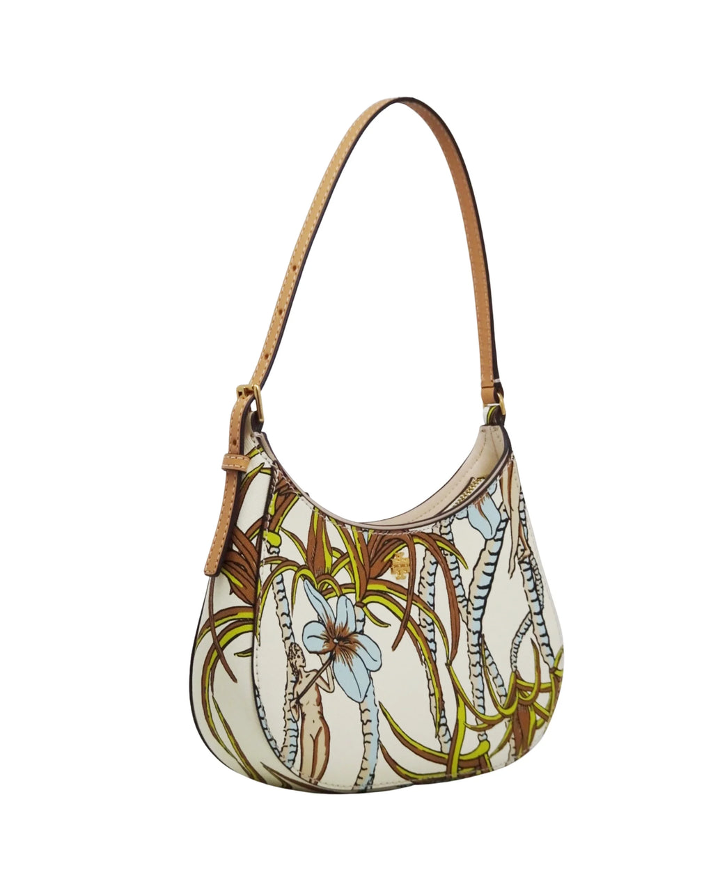 Printed Small Zip Shoulder Bag E767