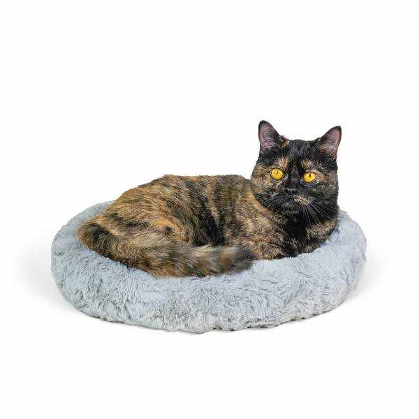 Faux Fur Self Warming Cat Bed O342