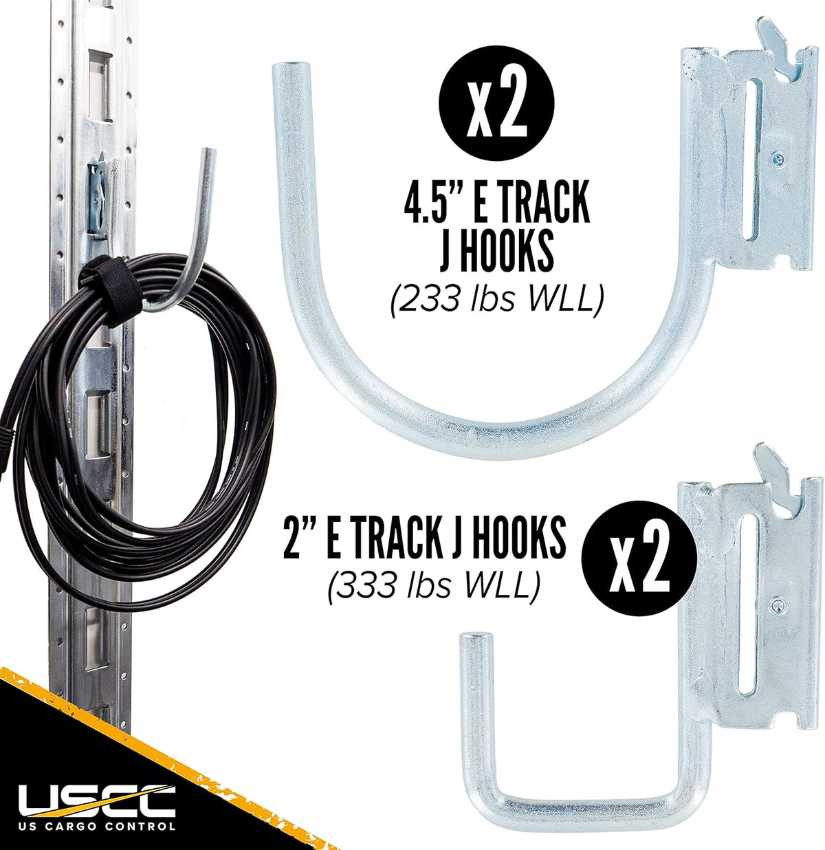 E Track Starter Kit with E Track Rails, Cargo Straps, Fittings, End Caps and Storage Bag S825673
