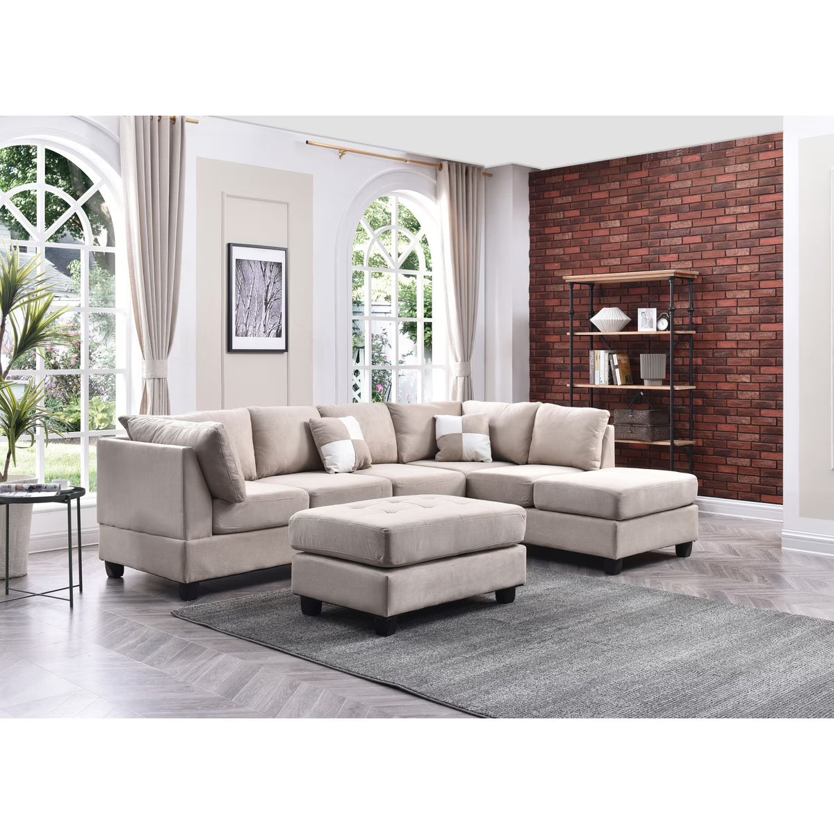 Vanilla Sectional (3 Boxes) G962