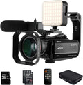 4K 1080P 60FPS Video Camcorder with 30X Zoom Infrared Night Vision Q82459