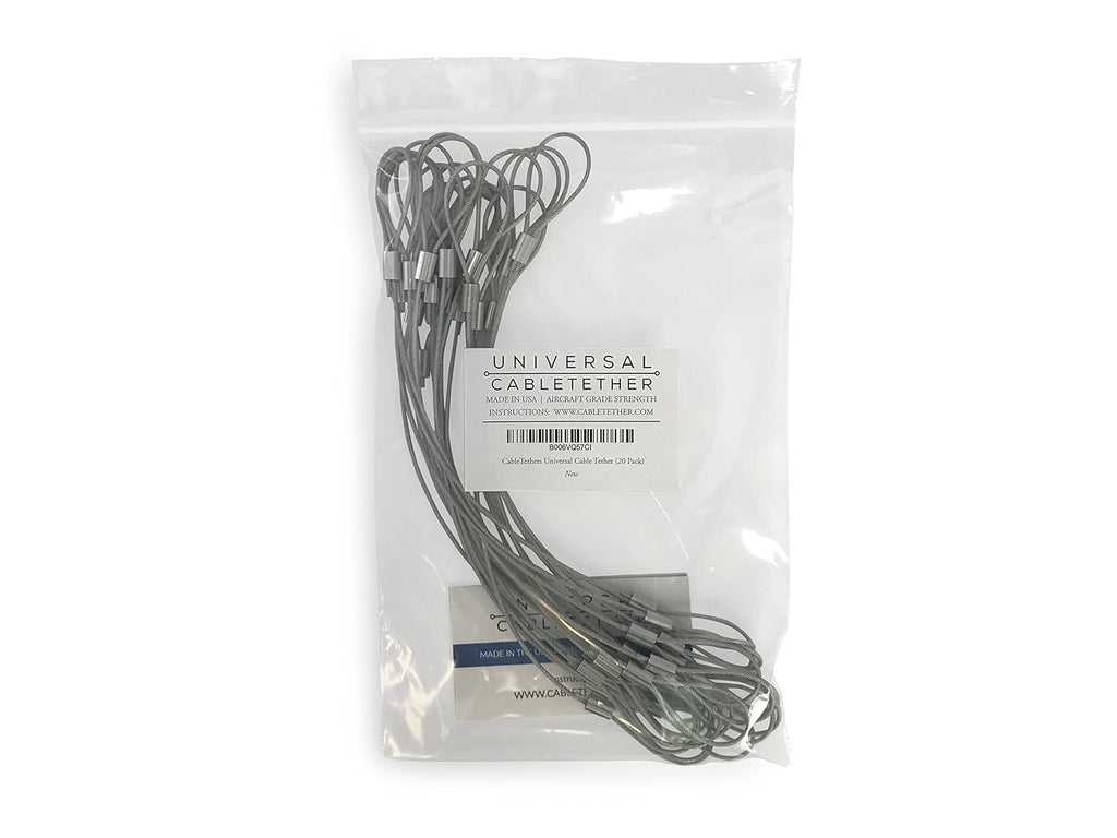 Cable Tethers 14 (20 Pack) Heavy Duty Adjustable Tamper-Resistant S715