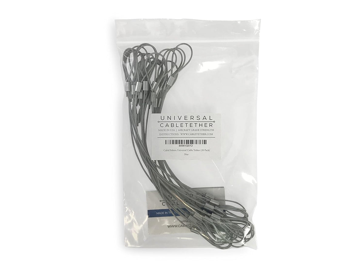 Cable Tethers 14 (20 Pack) Heavy Duty Adjustable Tamper-Resistant S715