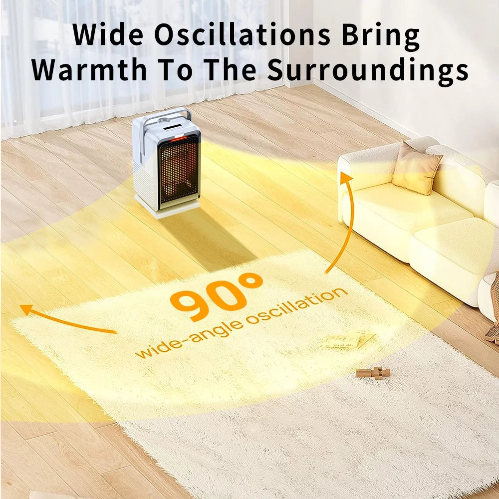 Oscillating Space Heater with Timer Remote Control Y495