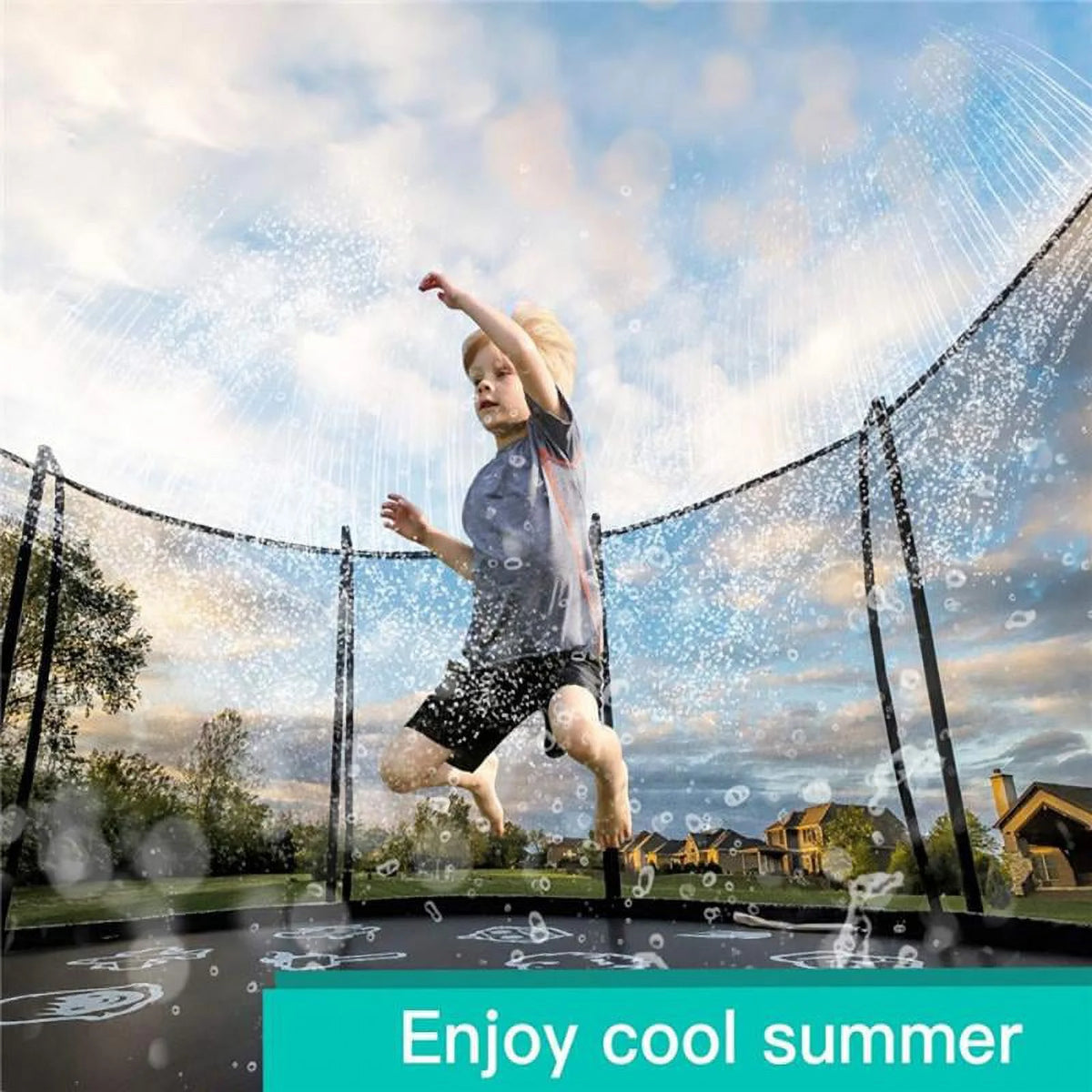 Trampoline Sprinkler Water Sprayer Toy W13424
