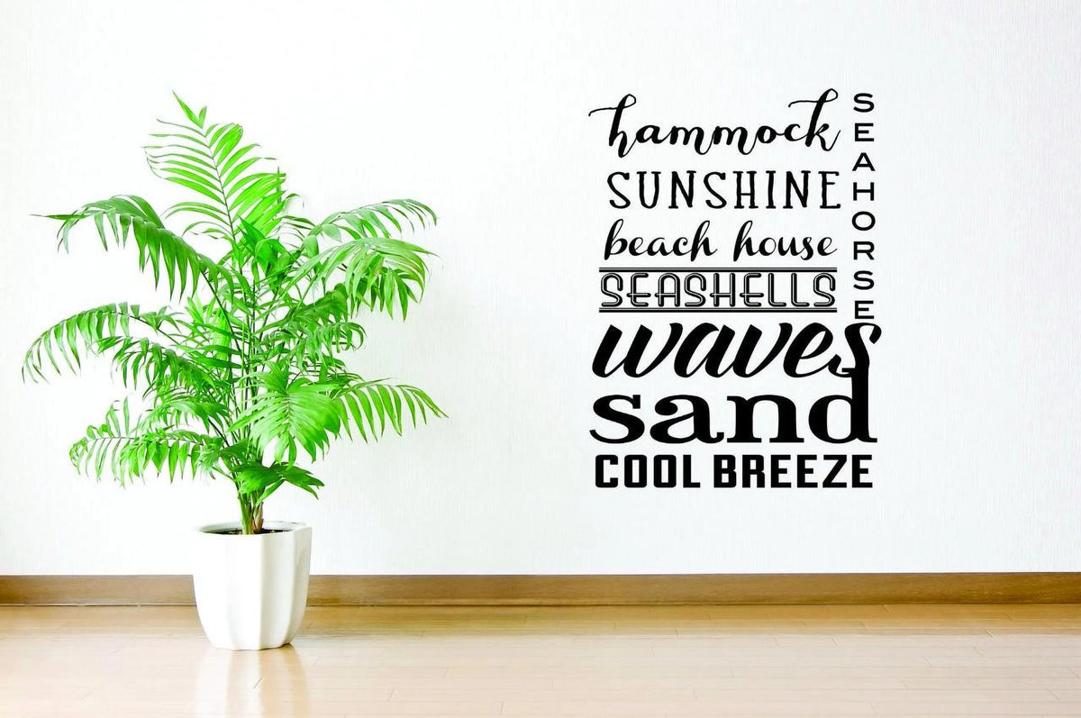 21 Inch x 38 Inch Beach Wall Decal L629650