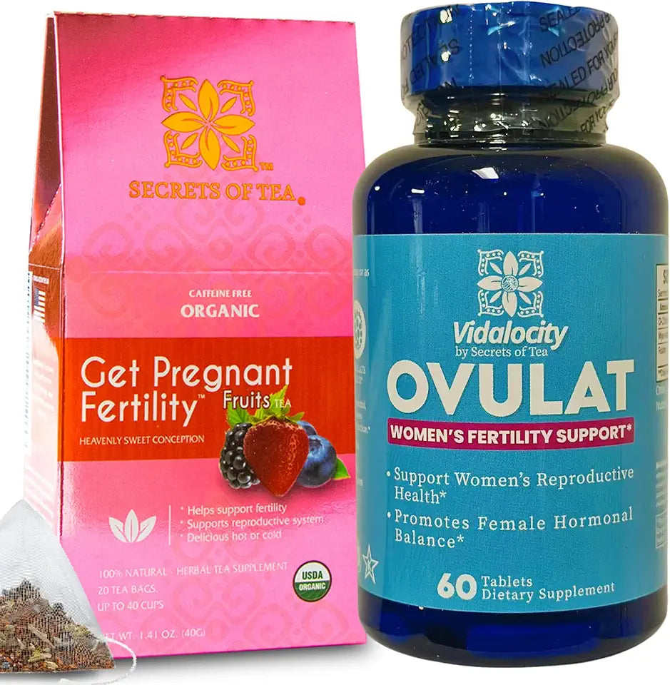 Fertility Tea and Supplements with Inositol, Vitex and Folate G301