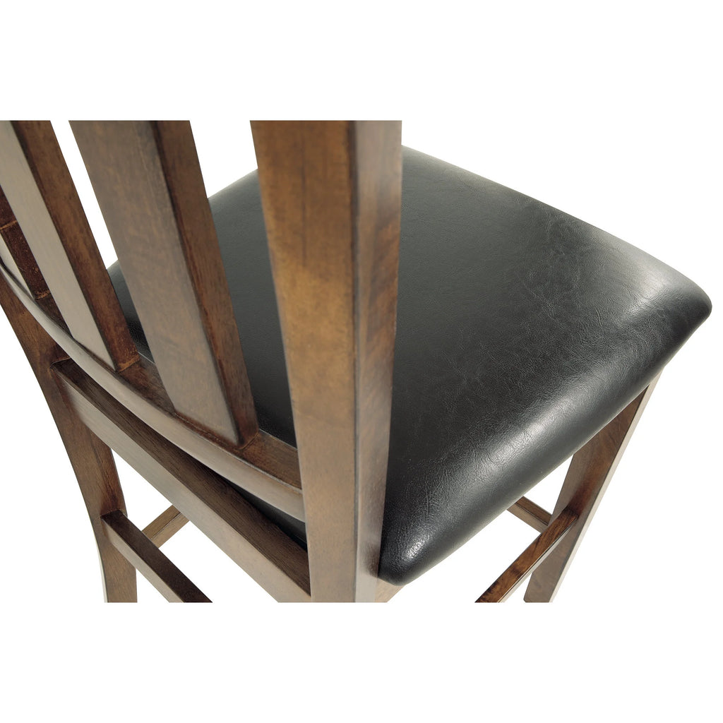 Set of 2 Counter Height Faux Leather Seat Barstool P1176
