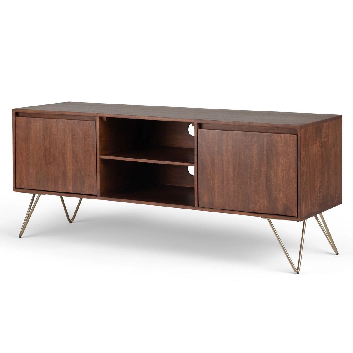 Umber Brown Stain TV Media Stand Y924