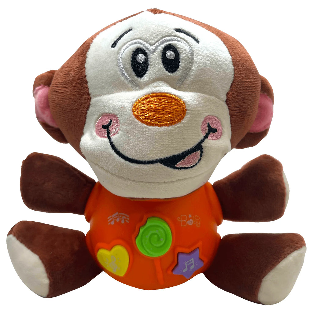 Musical Plush Monkey Baby Toy, 8 Inches C600