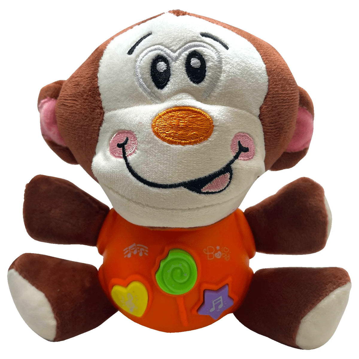 Musical Plush Monkey Baby Toy, 8 Inches C600