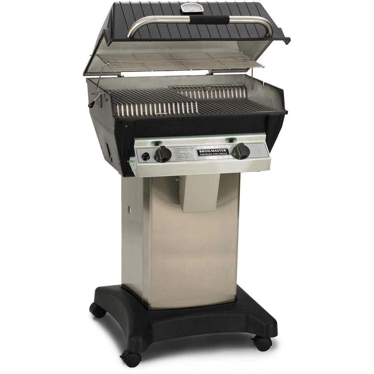 Natural Gas Grill on Stainless Steel Cart L87508