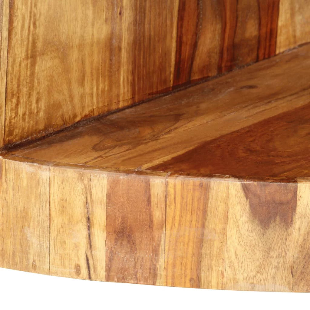 Round Solid Sheesham Wood Coffee Table V1943