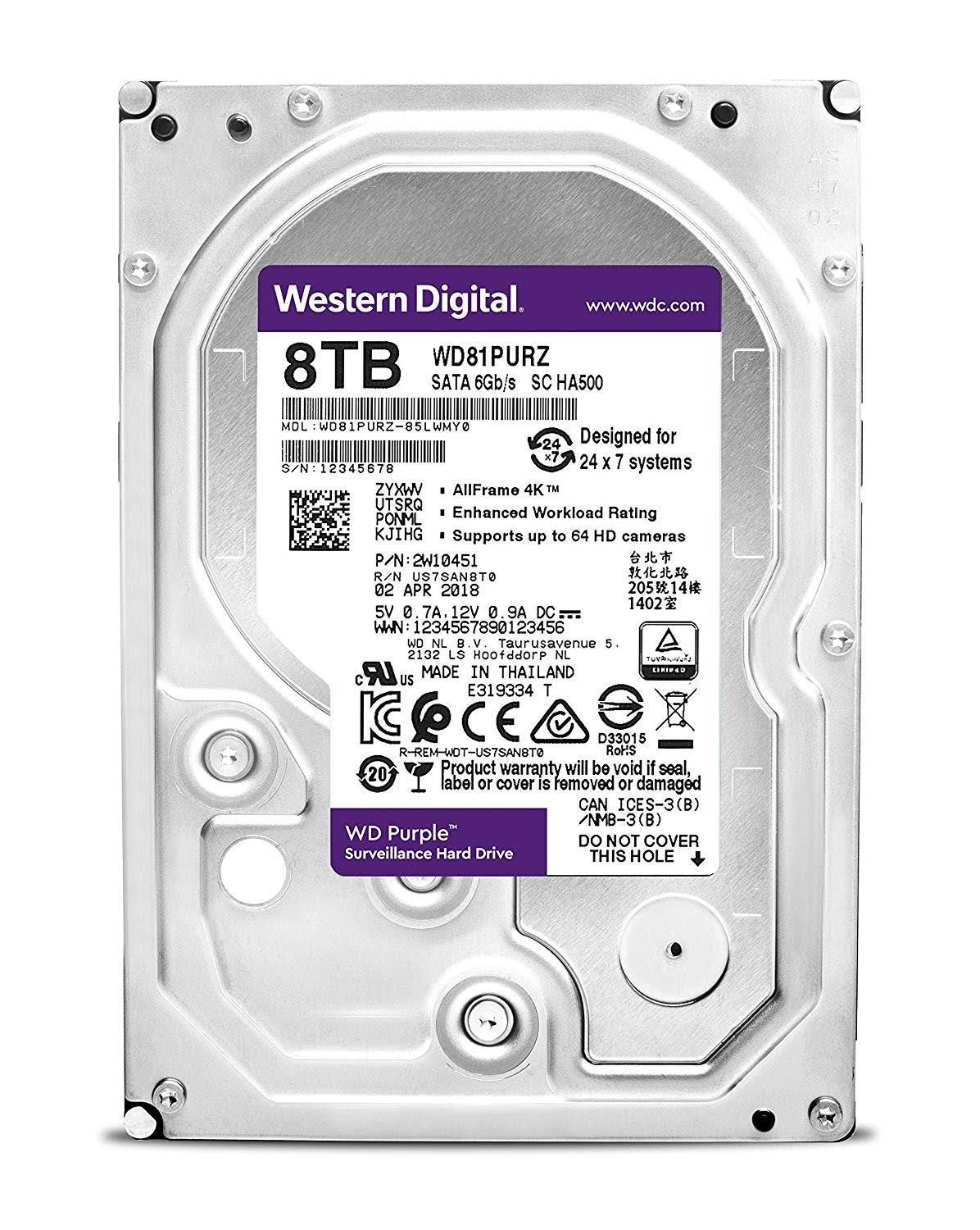 8 TB Surveillance Internal HDD SATA 6Gb/s 5,400 rpm P616623