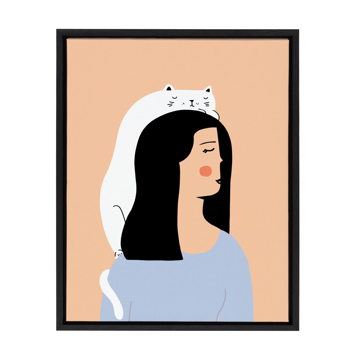 Black Framed Canvas L3882