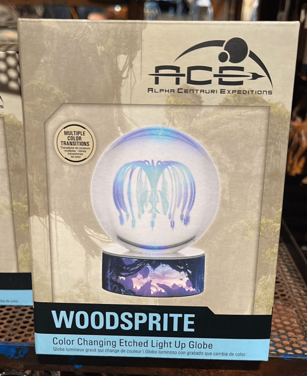 Color Changing Etched Light Up Globe R532