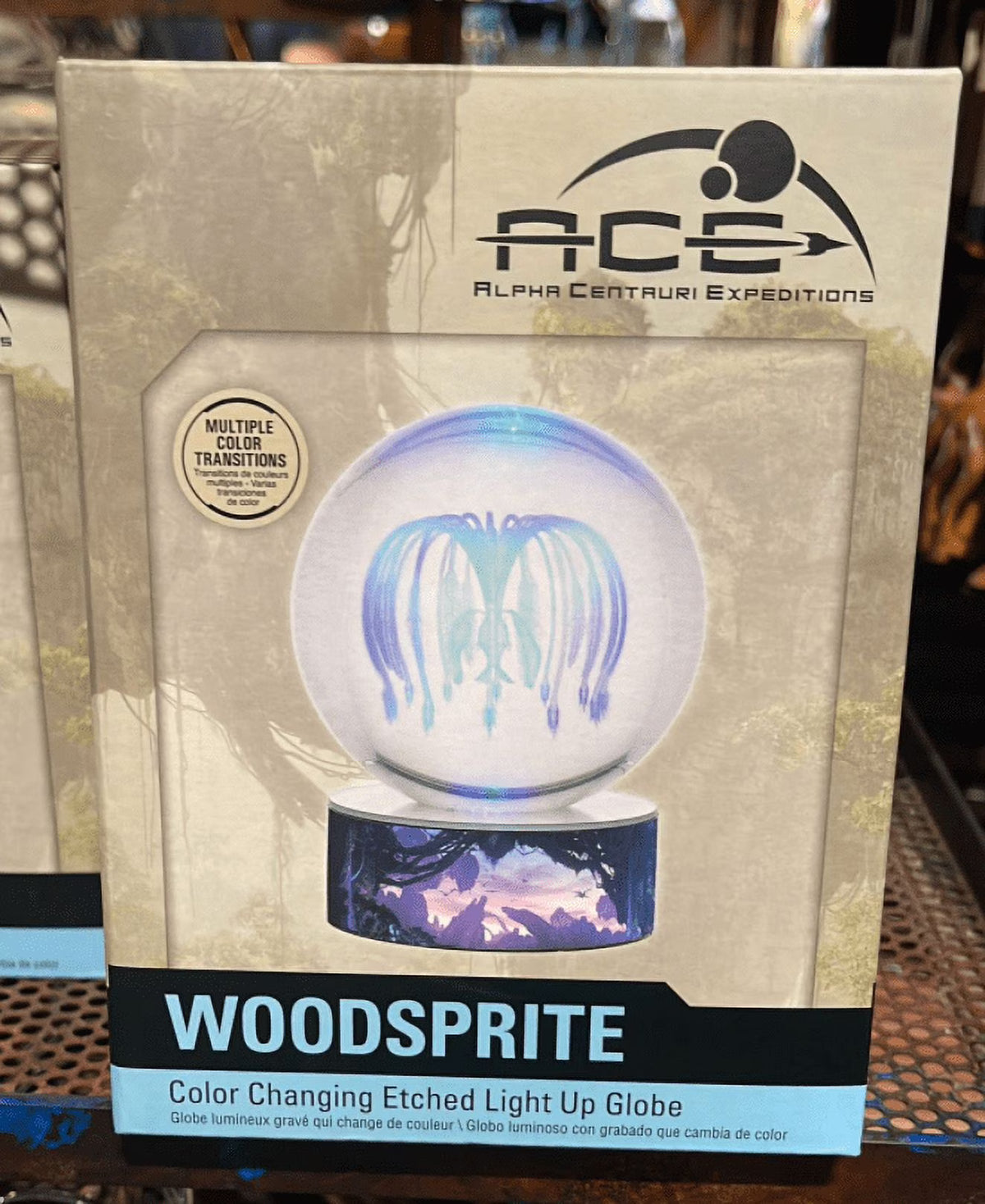 Color Changing Etched Light Up Globe R532