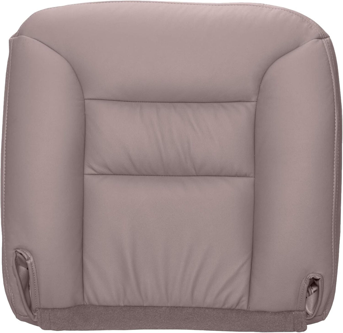 Leather Replacement Cover for Driver Bucket Seat Bottom, Medium Gray D47581