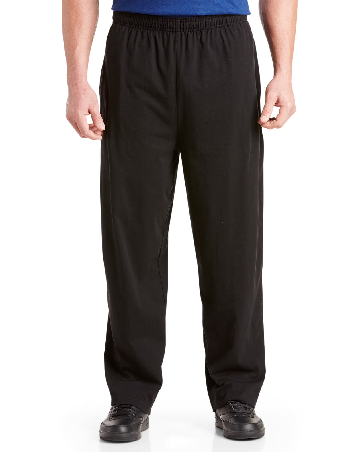 Black Open-Hemmed Jersey Pants H206651