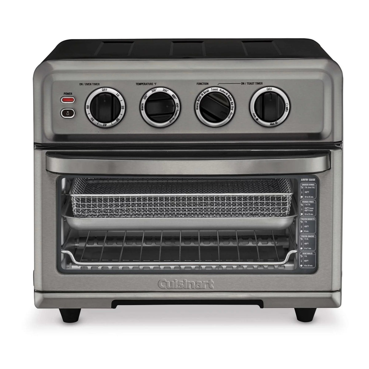 Black AirFryer Oven with Grill and Spatula and Tongs Set E639746