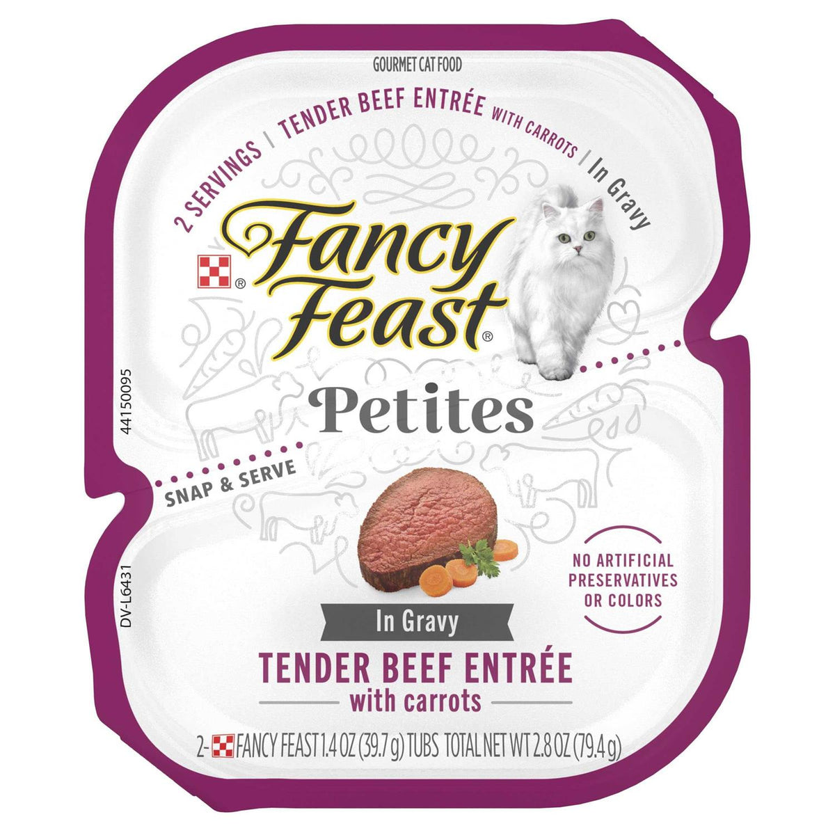 Wet Cat Food Tender Beef with Carrots C95236