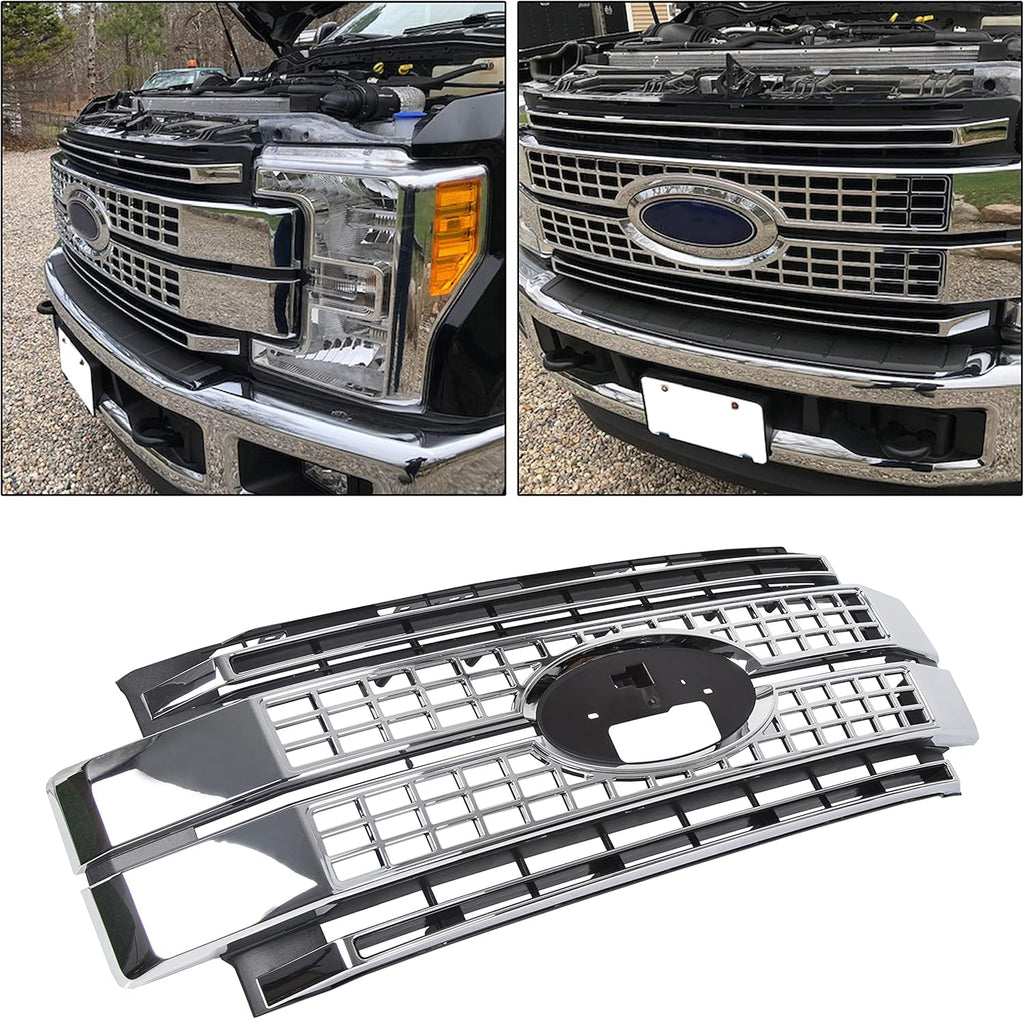 Chrome Grille Grill for Ford Super Duty F250 F350 F450 W547521