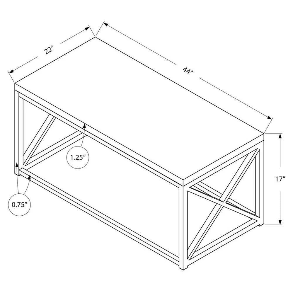 Glossy White Laminate Coffee Table B5957