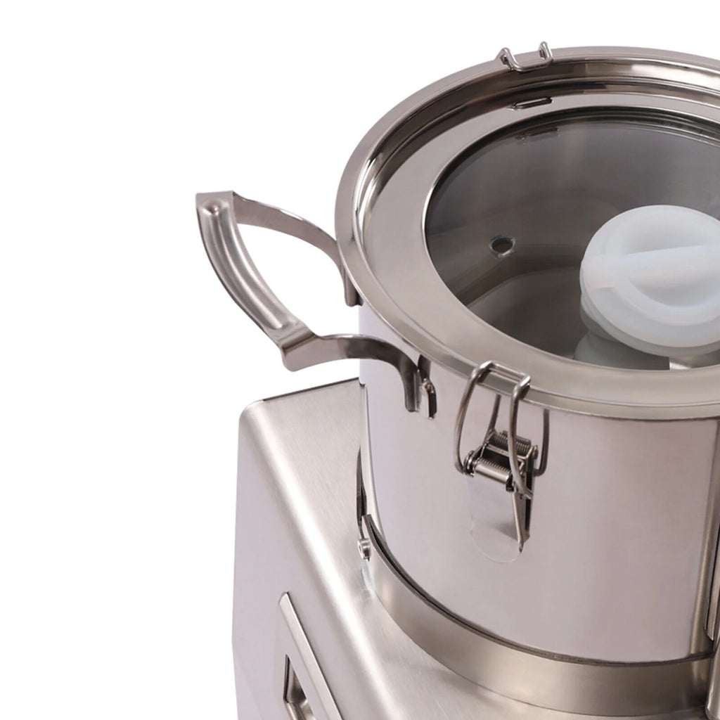 5.3Qt Electric Food Chopper Stainless Steel with Transparent Lid 550W B476