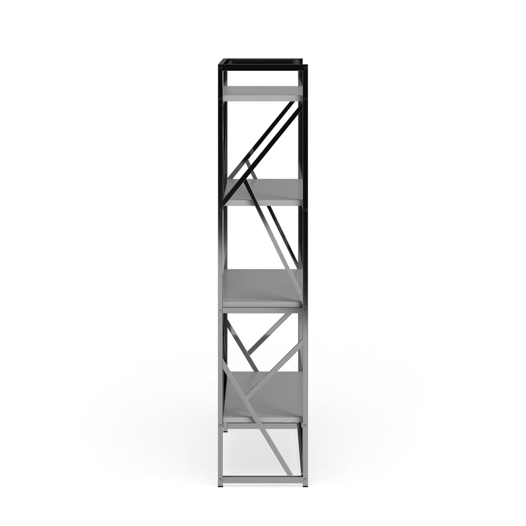 Modern Metal 4 Shelf Bookcase X94842