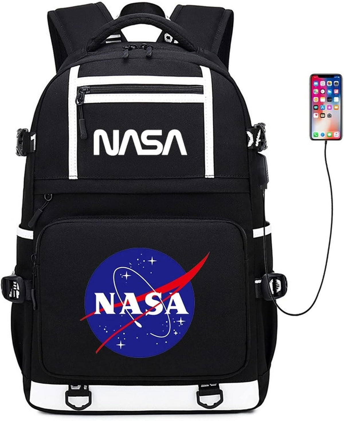 NASA Astronaut USB Backpack Laptop Bag H43621