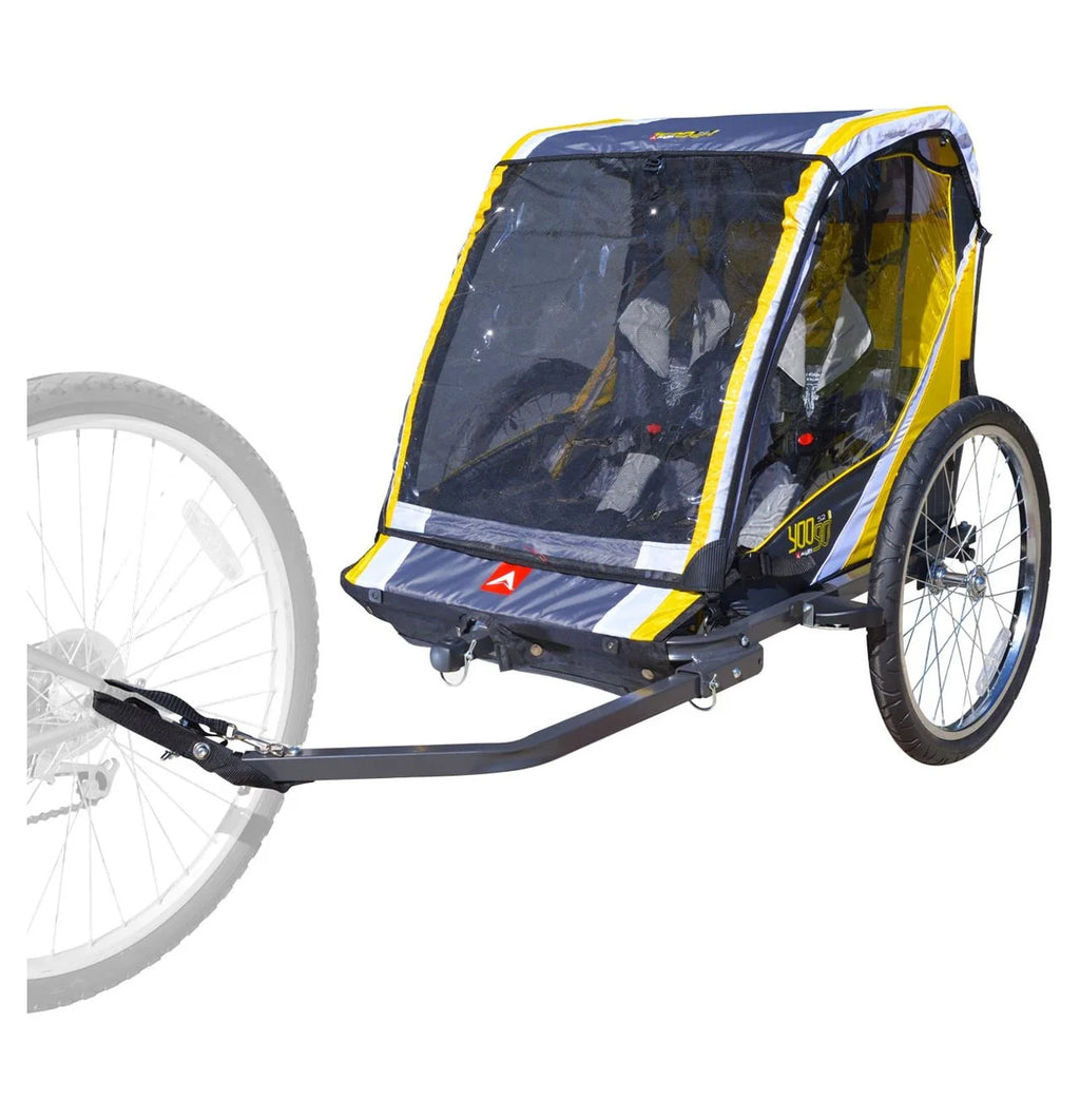 Steel 2-Child Bicycle Trailer and Stroller T4375