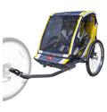 Steel 2-Child Bicycle Trailer and Stroller T4375