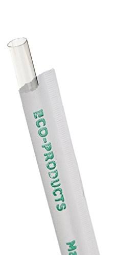 7.75 Clear Wrapped Straw, 400/PK, 24 PK/CT E130779