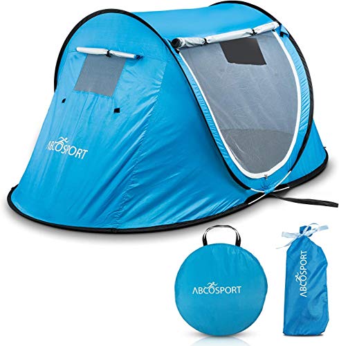 Sky Blue 2 Person Pop Up Tent with Carrying Bag G148534