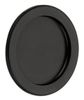 Flat Black Round Tubular Pocket Door Passage Pull C5447