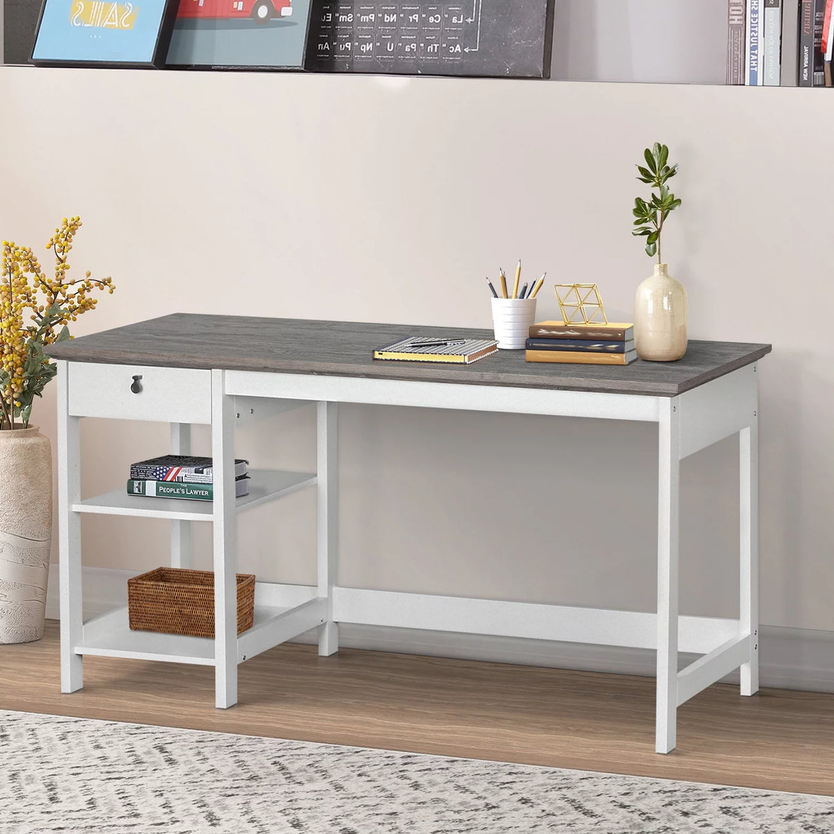 White Writing Desk B7736