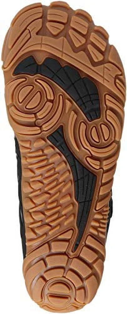 Black Wide Toe Box Minimalist Barefoot Trail Running Shoes E9987