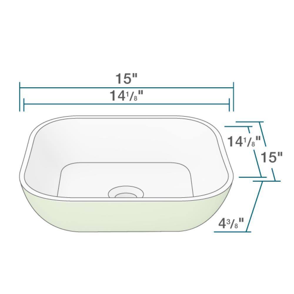 Stone Composite Square Vessel Sink D2013