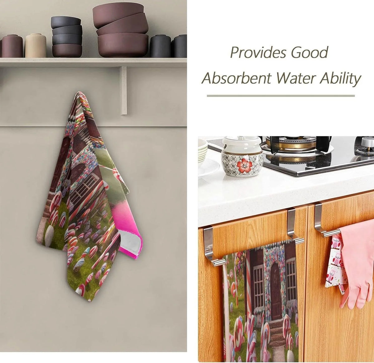 Gingerbread House Hand Towels 2 Pack T6049