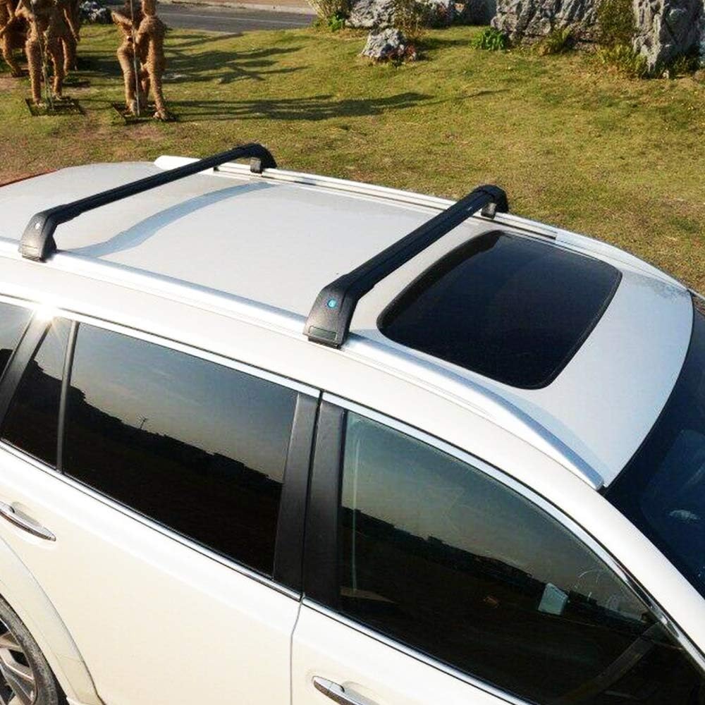 Black Lockable Roof Rack Cross Bars for KIA Telluride I782554