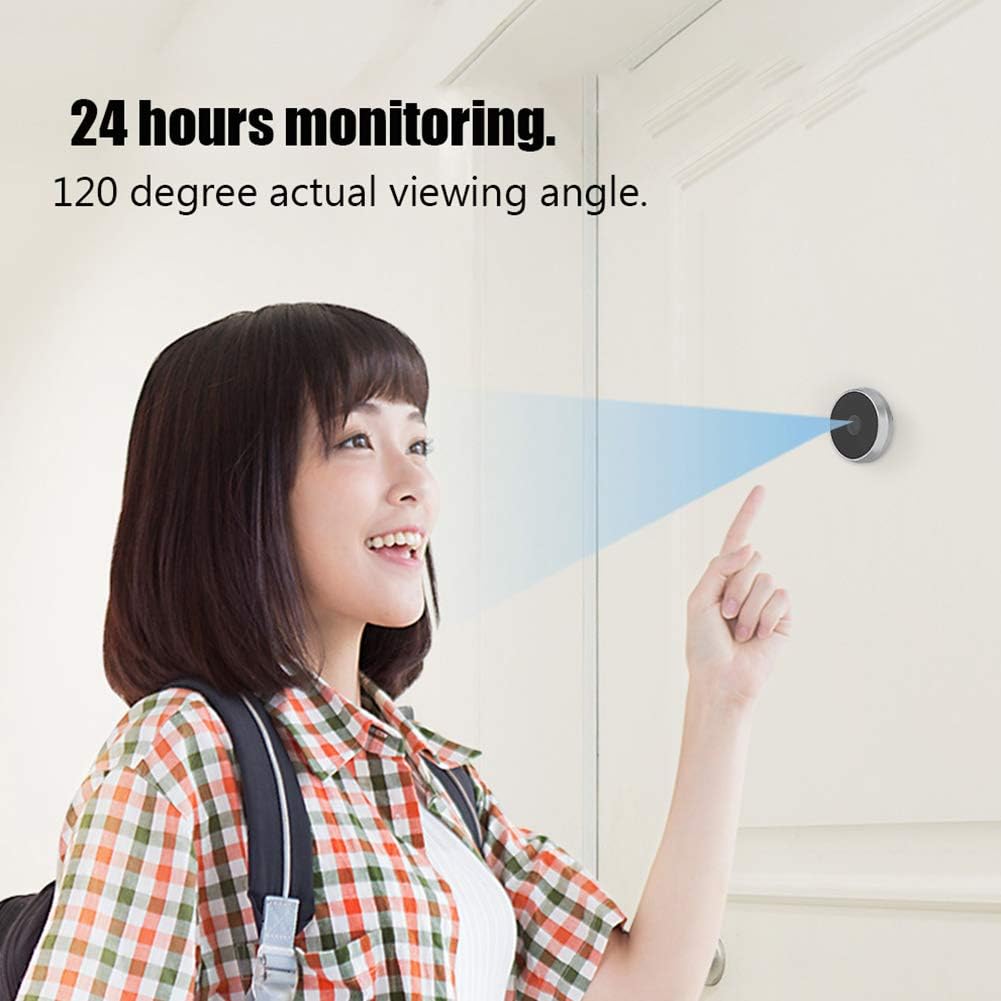 Video Doorbell 3.5 Digital LCD Security Camera 120 Degree Peephole Viewer U91371