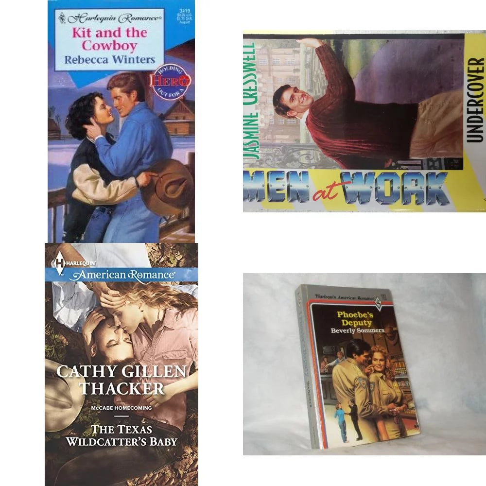 Assorted Harlequin Romance Paperback Book Bundle 4 Pack Q714