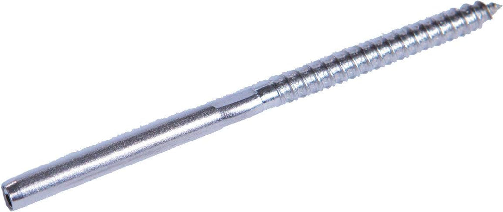Stainless Steel Hand-Crimp Lag Stud for 1/8 Cable, Lot of 10 L5868