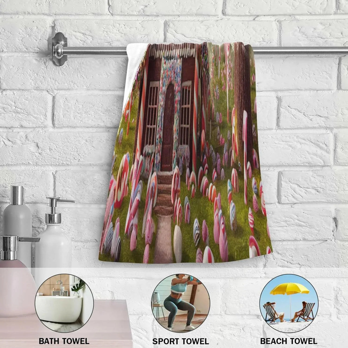 Gingerbread House Hand Towels 2 Pack T6049