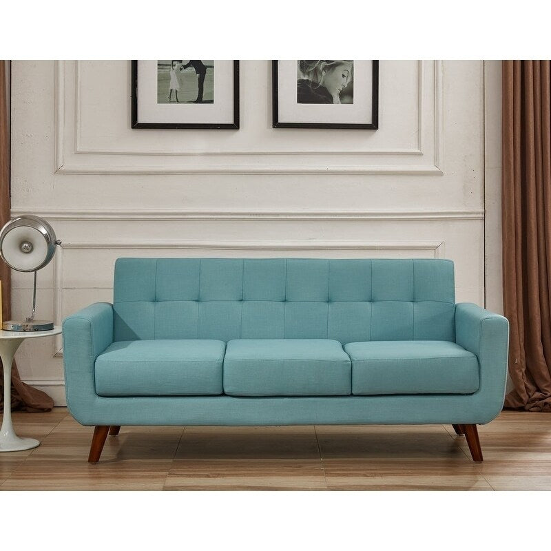 Linen Upholstered Tufted Sofa O79499
