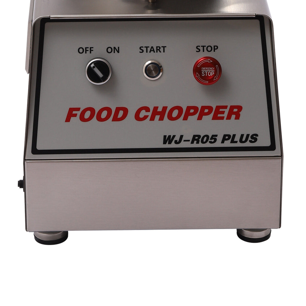 5.3Qt Electric Food Chopper Stainless Steel with Transparent Lid 550W B476