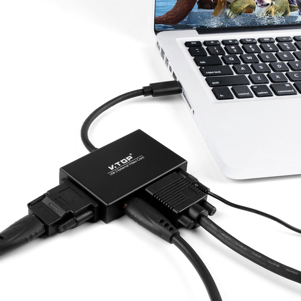 USB 3.0 to HDMI-DVI-VGA Video Graphics Card Adapter M139455