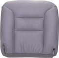 Leather Replacement Cover for Driver Bucket Seat Bottom, Medium Gray D47581