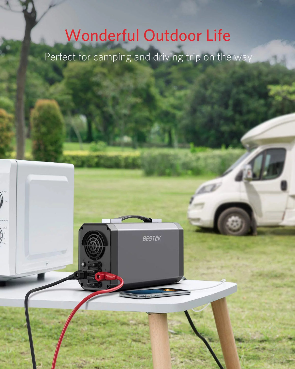 1200W Power Inverter DC 12V to 110V AC Converter with LCD Display Dual USB Car Charger A2210
